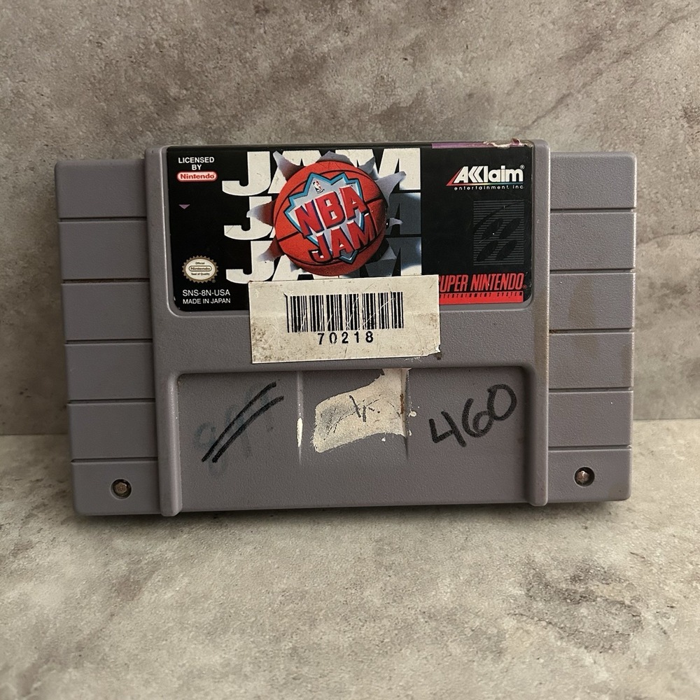 NBA Jam Basketball SNES Super Nintendo Video Game Cartridge Only TESTED